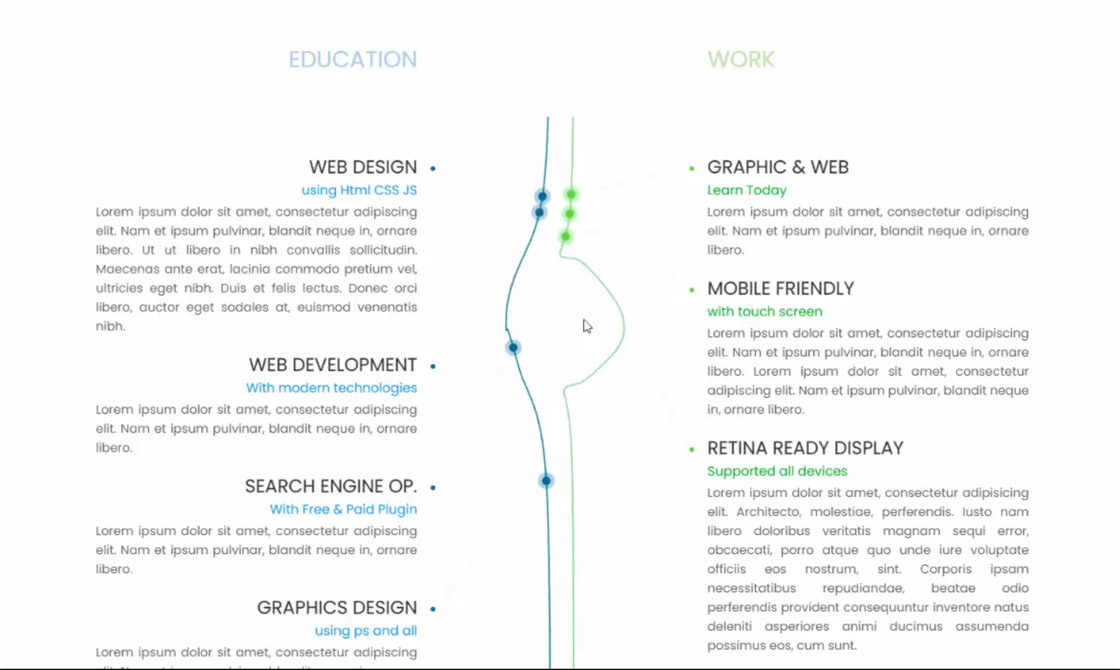 TML CSS JS 制作动画时间线设计cid1137-网页时间线设计-网站前端设计 – 网页前端期末作业-html css jquery ...