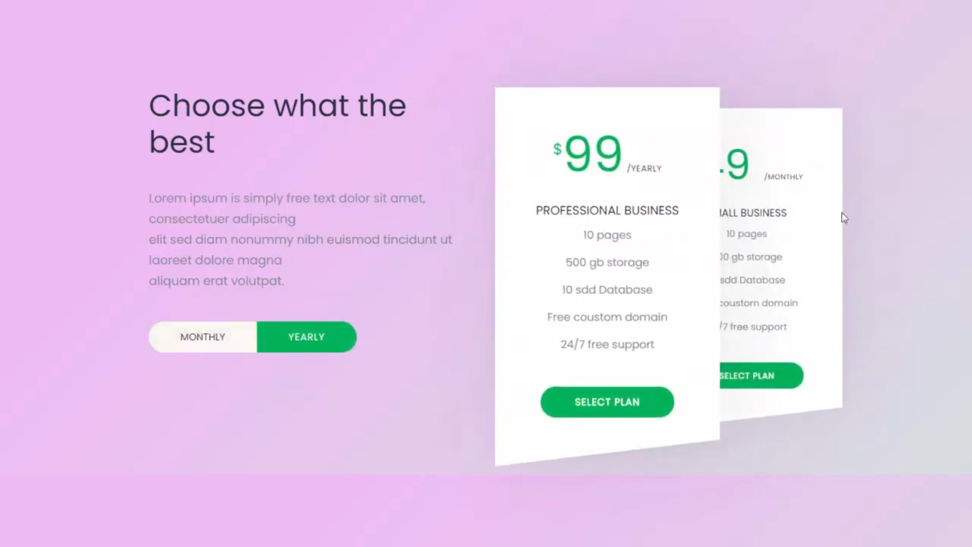 如何使用 HTML CSS JQuery 制作网站价格定价报表动画切换效果cid1164 – 网页前端期末作业-html css jquery ...