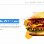 用HTML CSS and Js 创建一个响应式食物餐厅网站单网页设计cid1166
